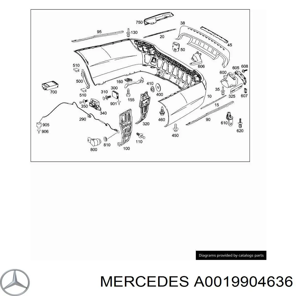  Mercedes A0019904636 preço, a partir de 4,34 USD