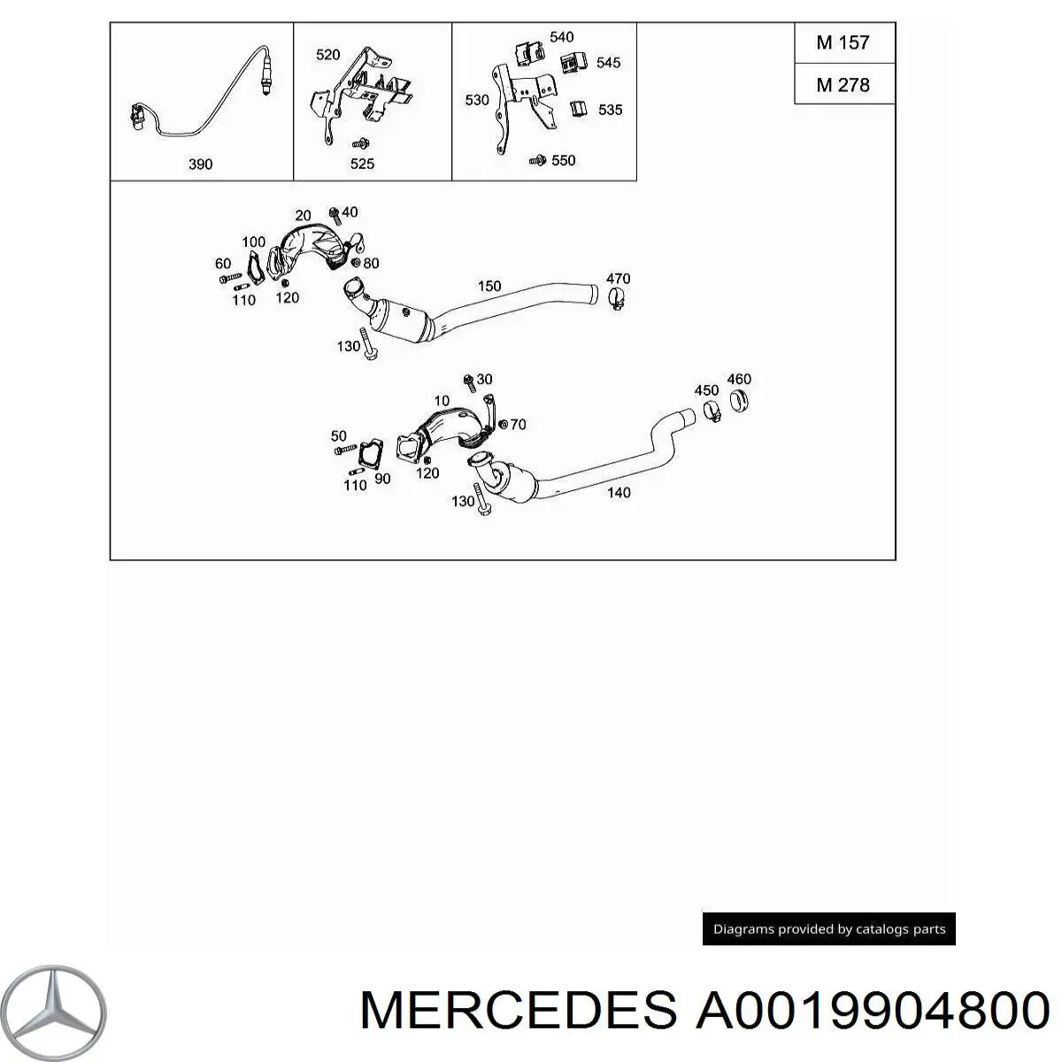 A0019904800 Mercedes 