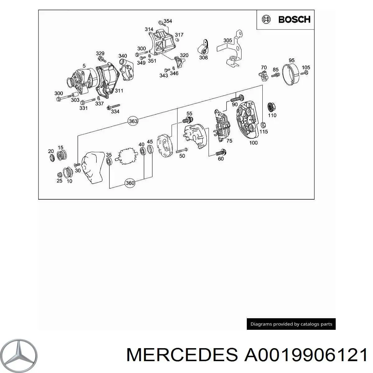 A0019906121 Mercedes 