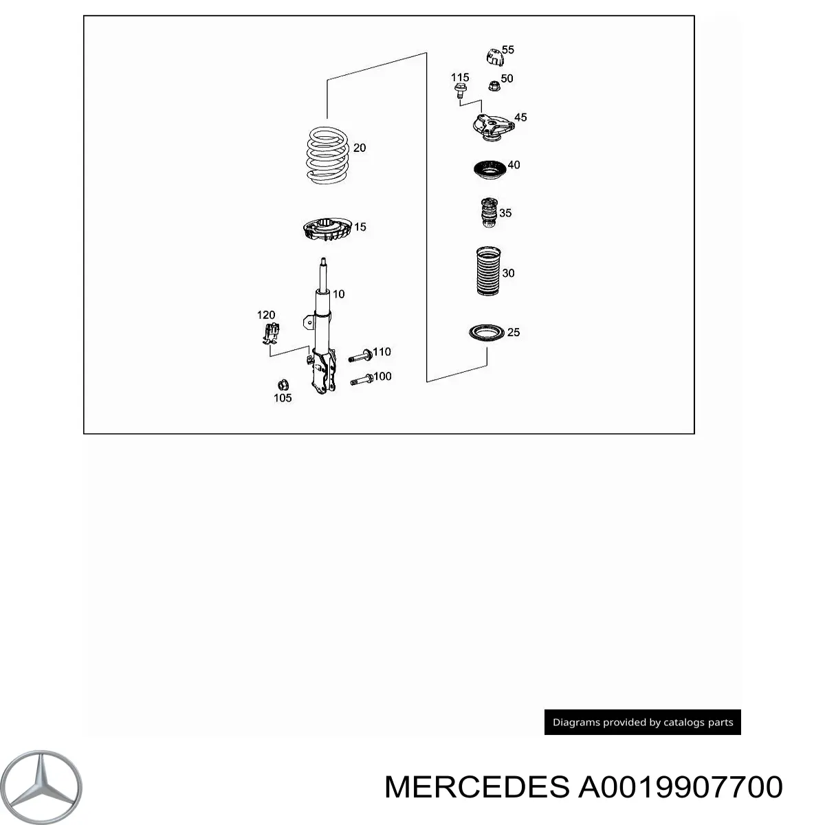 Parafuso de fixação de amortecedor dianteiro Mercedes A0019907700 preço, a partir de 10,48 USD