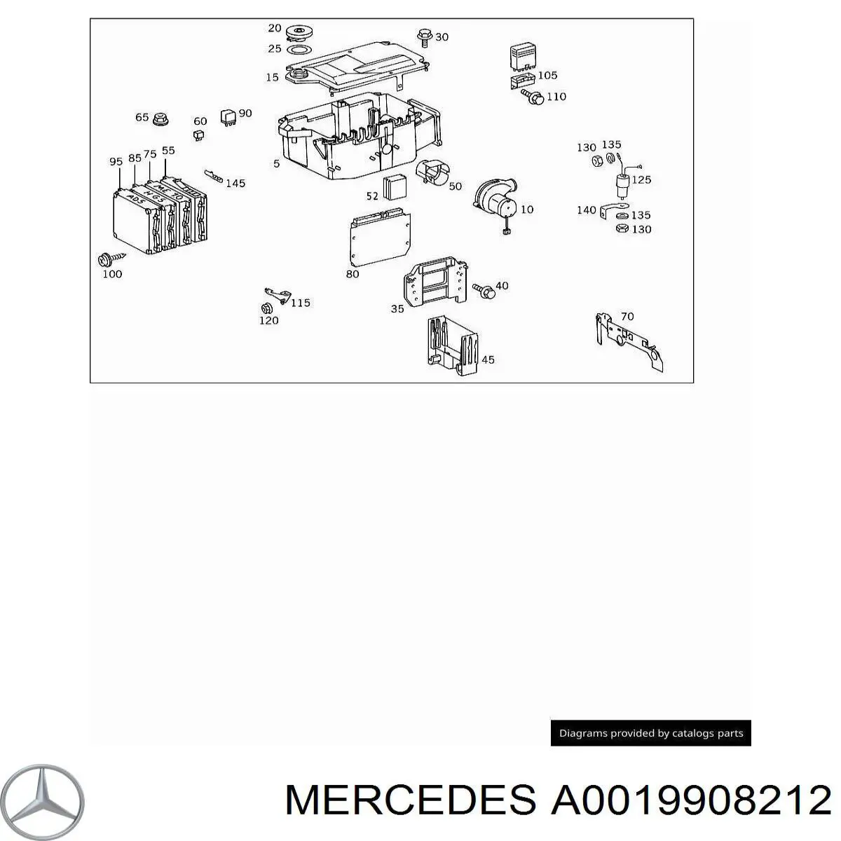 A0019908212 Mercedes 