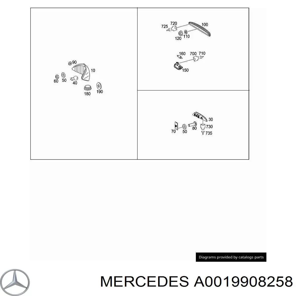 A0019908258 Mercedes 