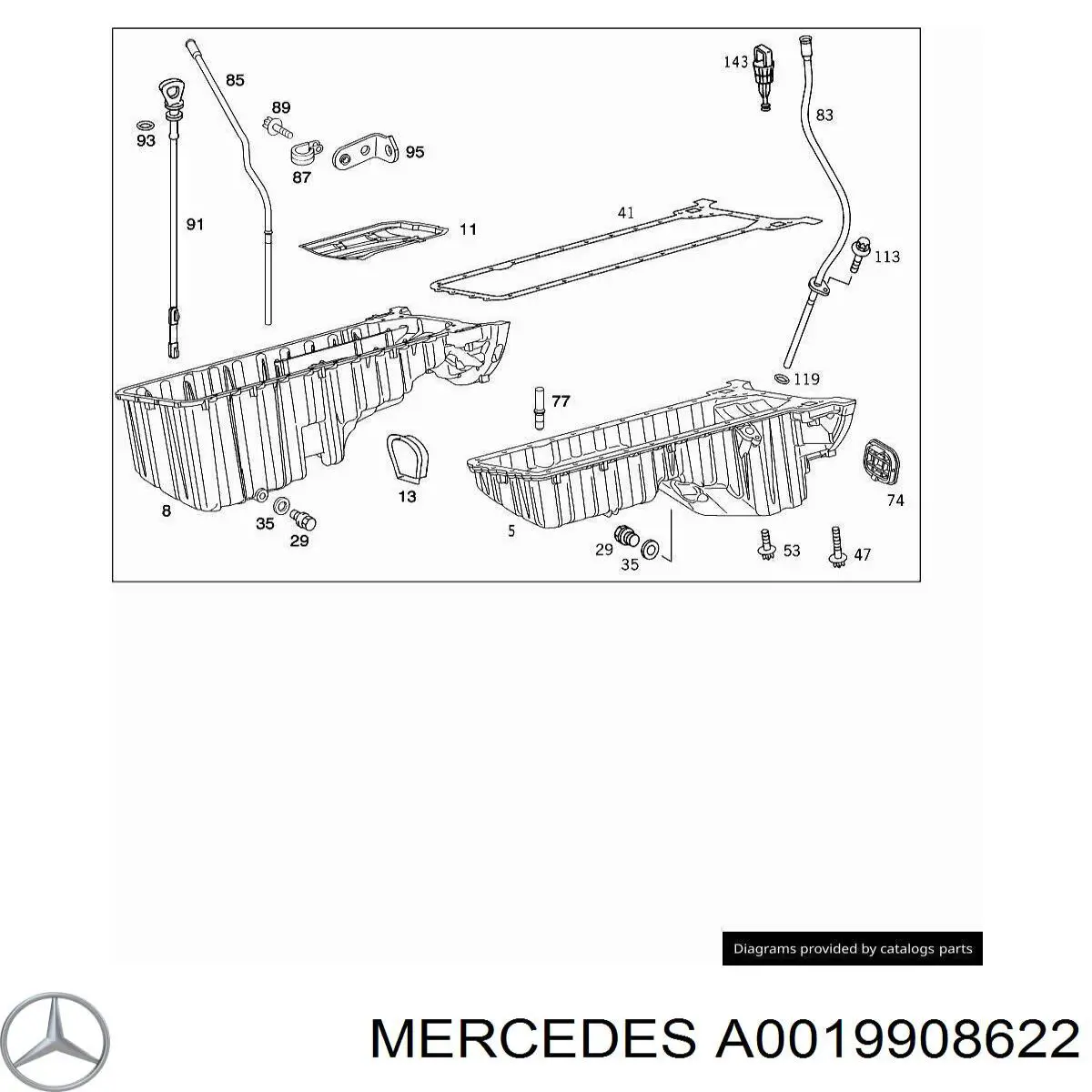 A0019908622 Mercedes 