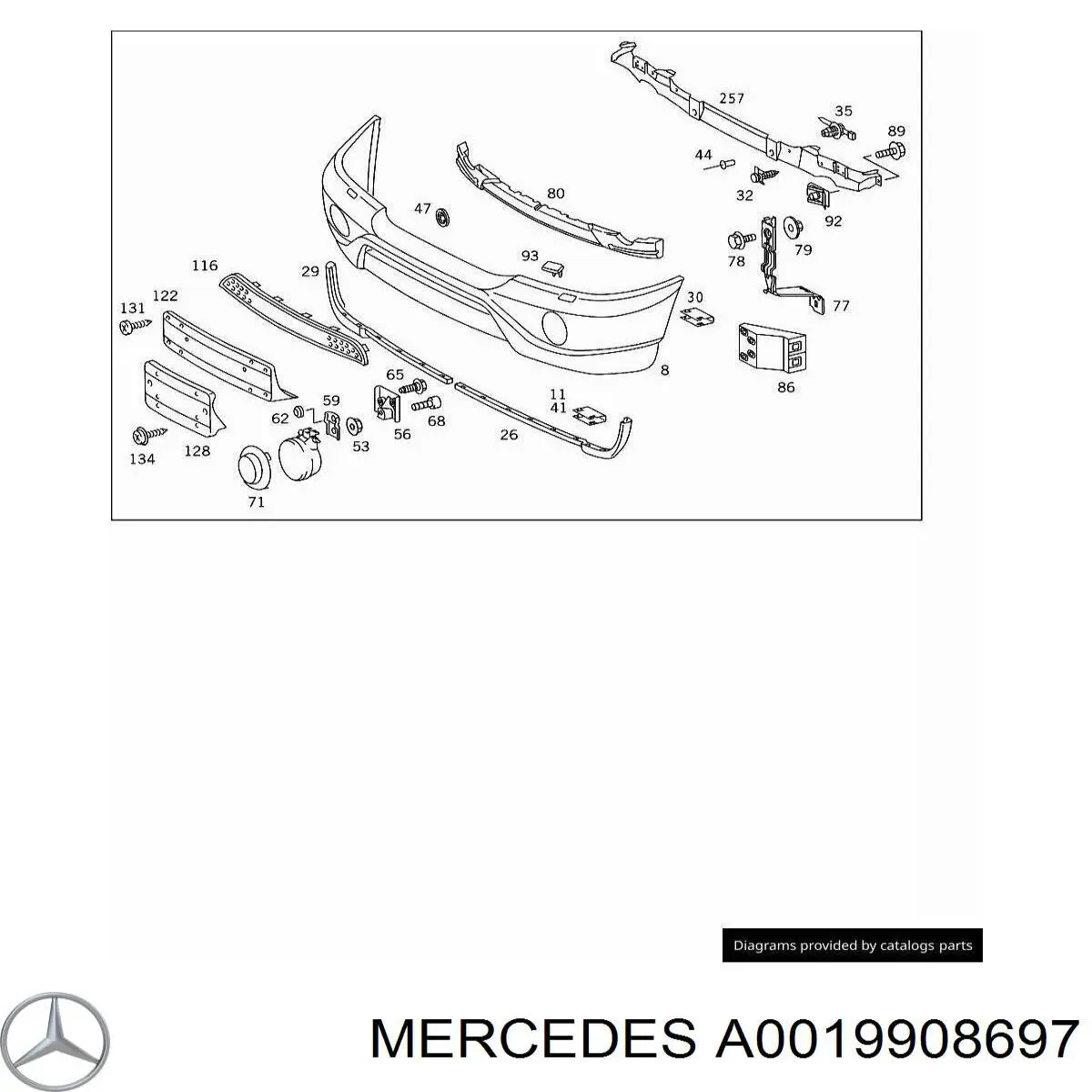 A0019908697 Mercedes 