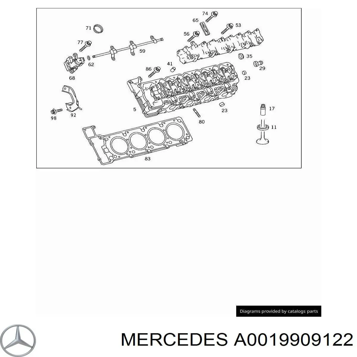 Parafuso da tampa de válvulas CBC Mercedes A0019909122 preço, a partir de 13,63 USD