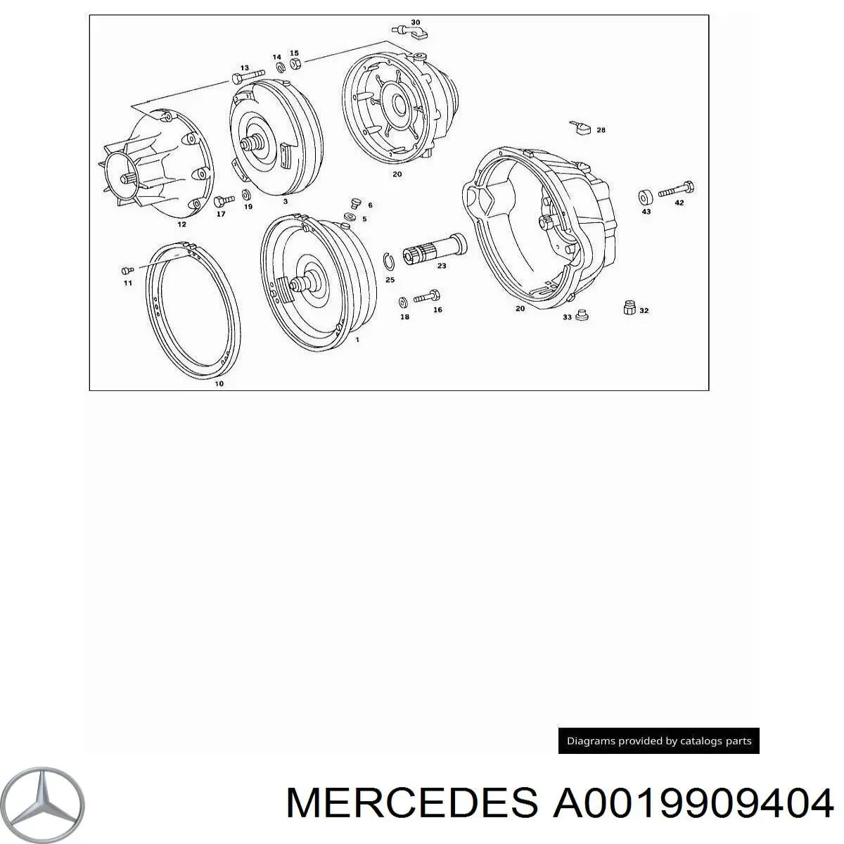 A0019909404 Mercedes 