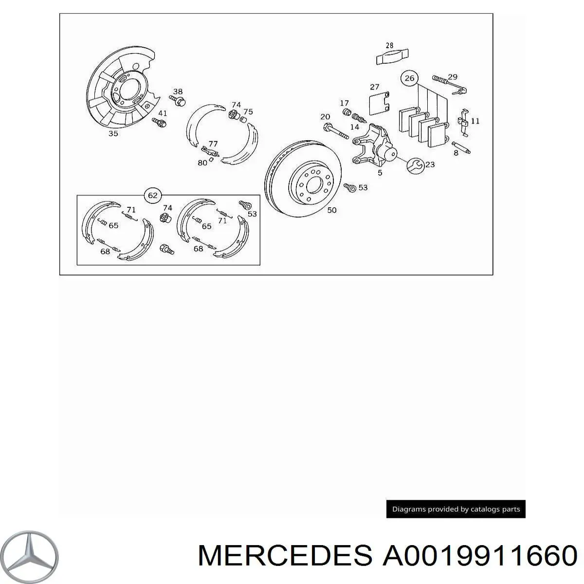  Mercedes A0019911660 preço, a partir de 17,92 USD
