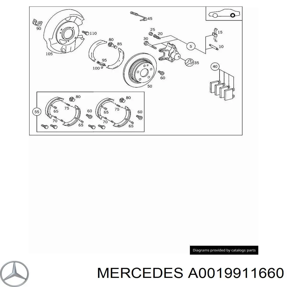 A0019911660 Mercedes 