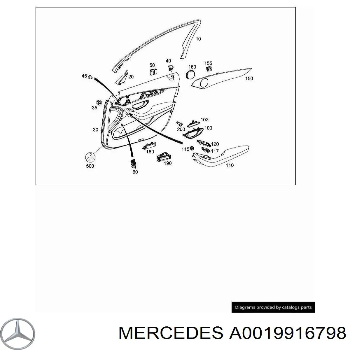 A0019916798 Mercedes 
