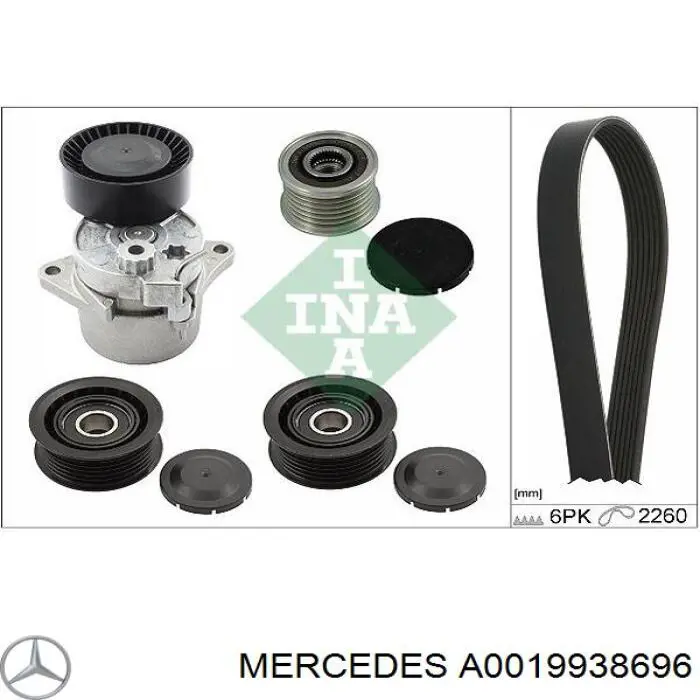 Correia dos conjuntos de transmissão Mercedes A0019938696 preço, a partir de 34,15 USD