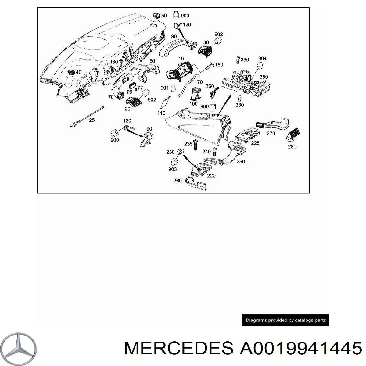 A0019941445 Mercedes 