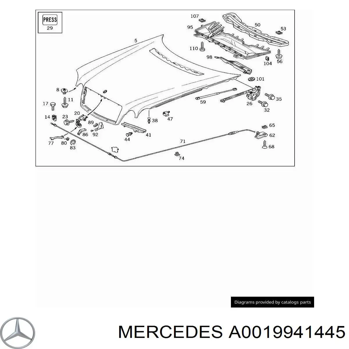  Mercedes A0019941445 preço, a partir de 5,88 USD