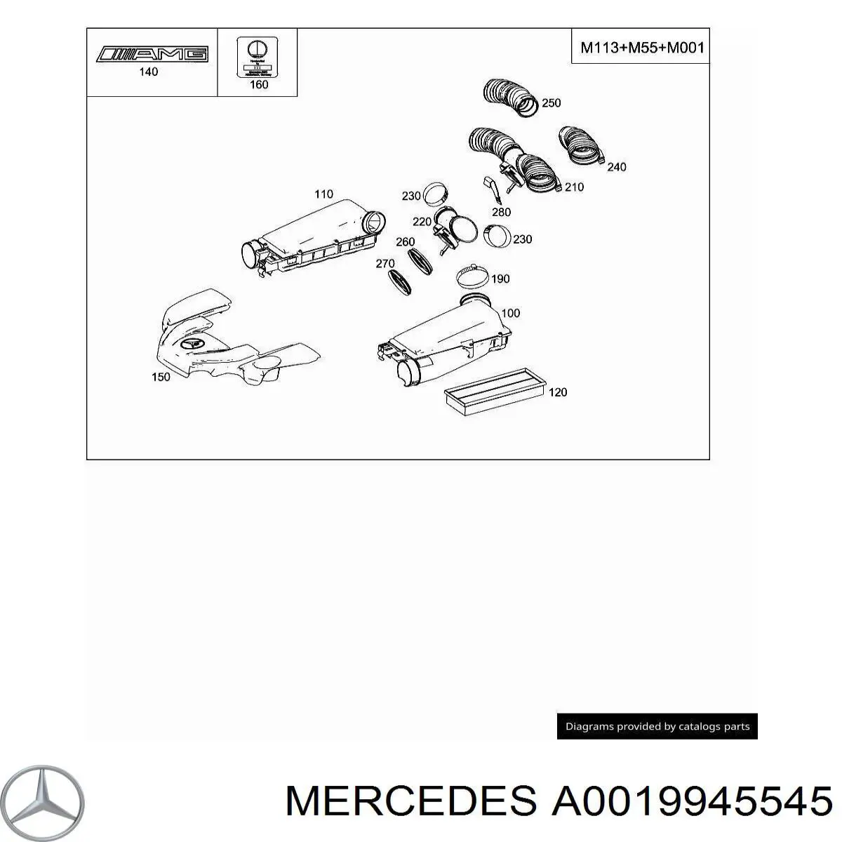 Compre A0019945545 Mercedes 