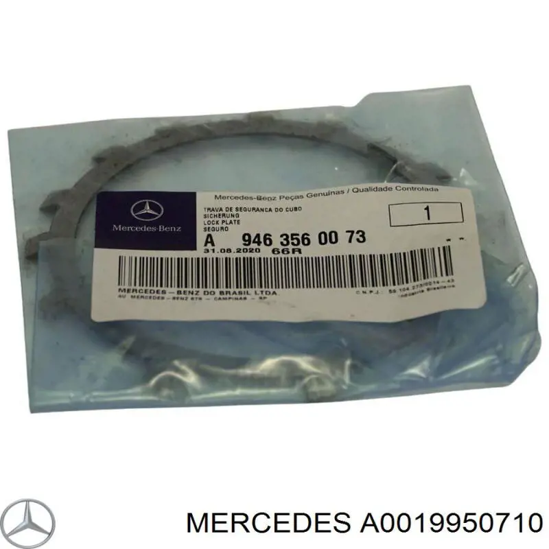 Braçadeira de aperto metálica, universal A0019950710 Mercedes