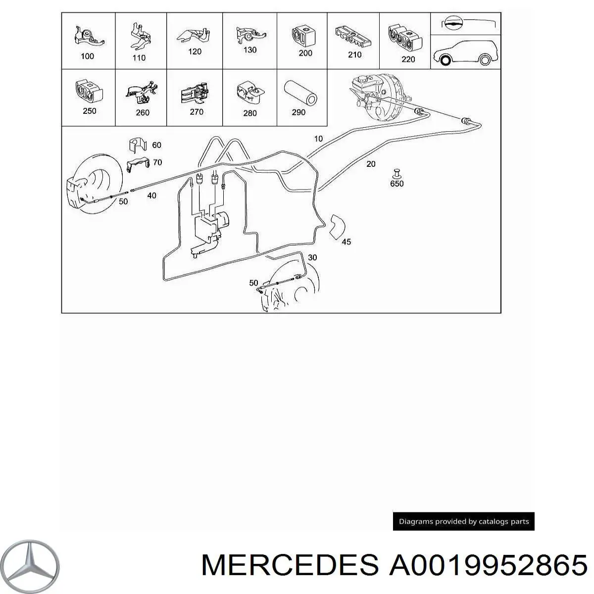 A0019952865 Mercedes 