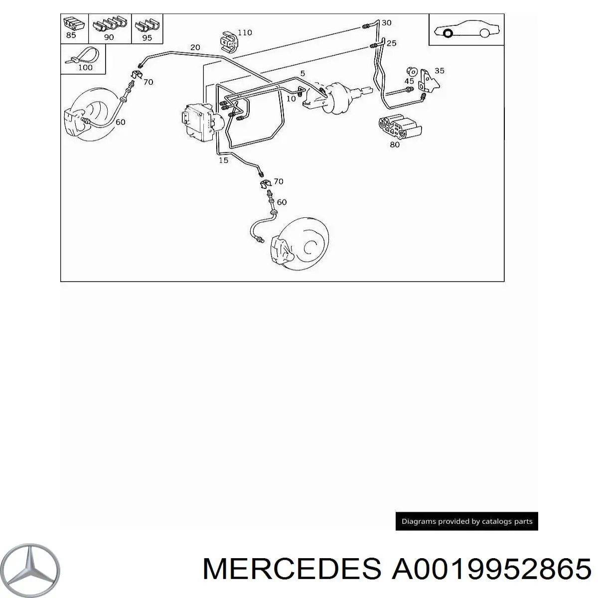  Mercedes A0019952865 preço, a partir de 6,12 USD