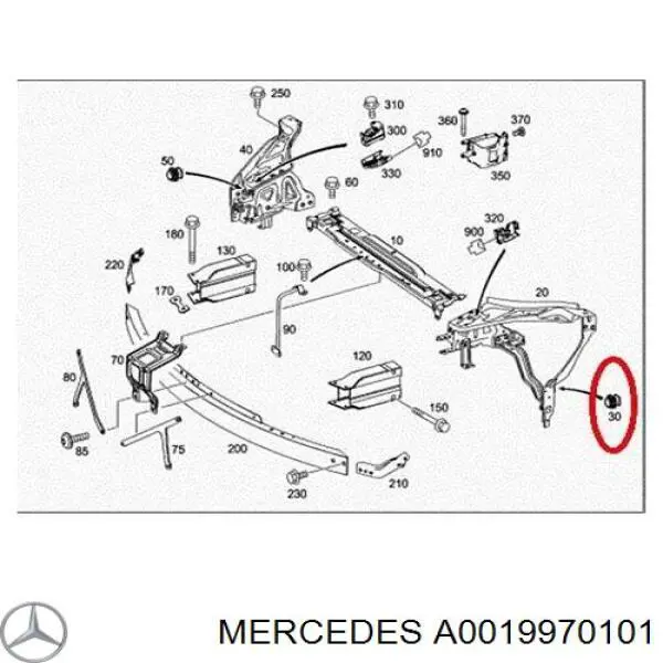 Consola (adaptador) de fixação das luzes dianteiras Mercedes A0019970101 preço, a partir de 9,29 USD