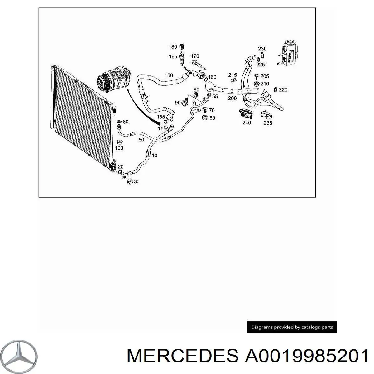 A0019985201 Mercedes 
