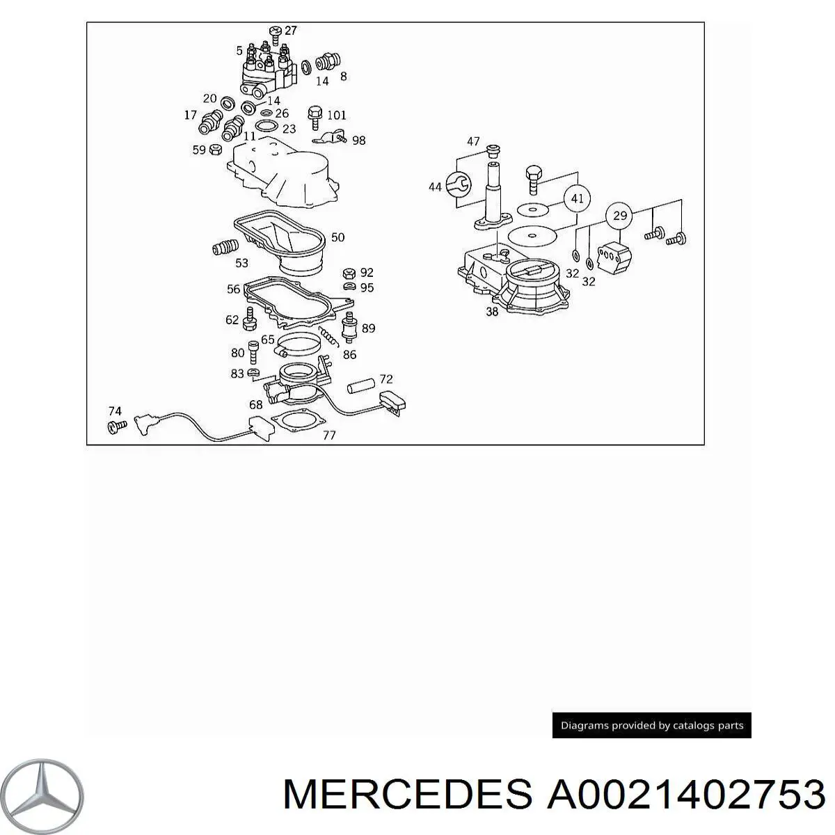 Válvula de borboleta montada Mercedes A0021402753 preço, a partir de 737,46 USD