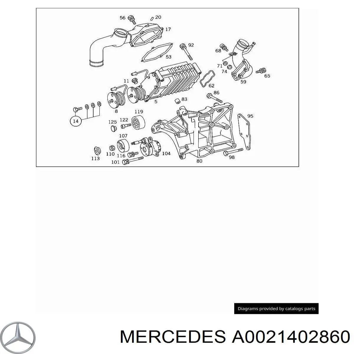 A0021406860 Mercedes Válvula PCV de ventilação dos gases de cárter