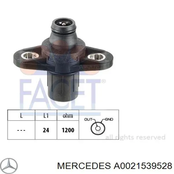 Sensor de posição da árvore distribuidora Mercedes A0021539528 preço, a partir de 45,63 USD