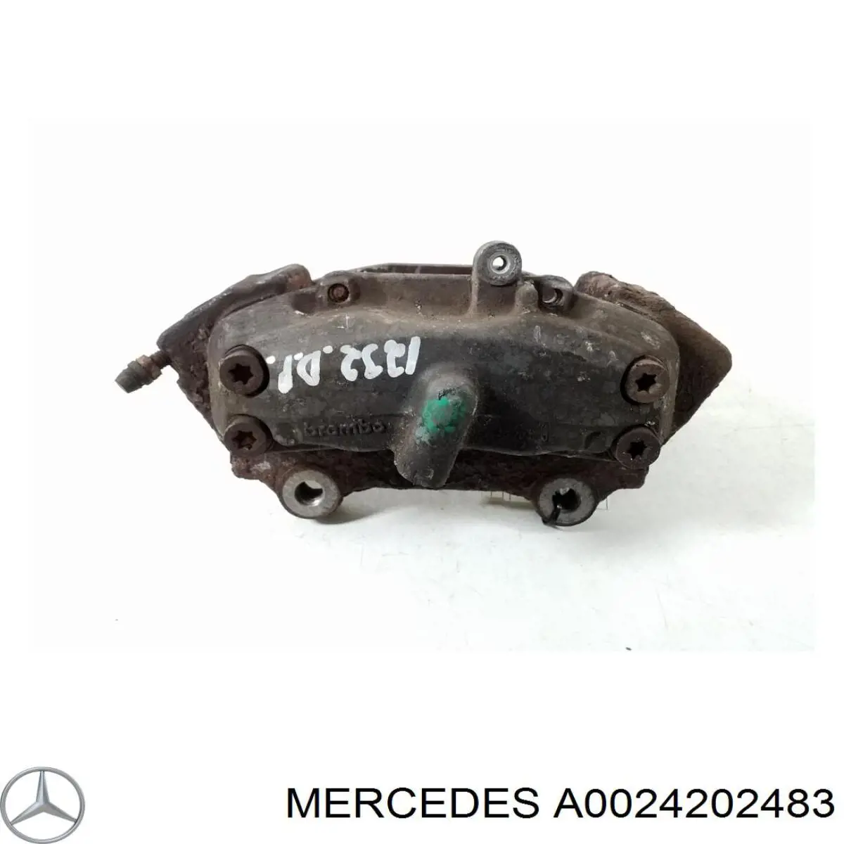 A0024202483 Mercedes Suporte do freio dianteiro direito