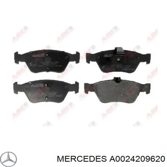 Sapatas do freio dianteiras de disco Mercedes A0024209620 preço, a partir de 16,98 USD