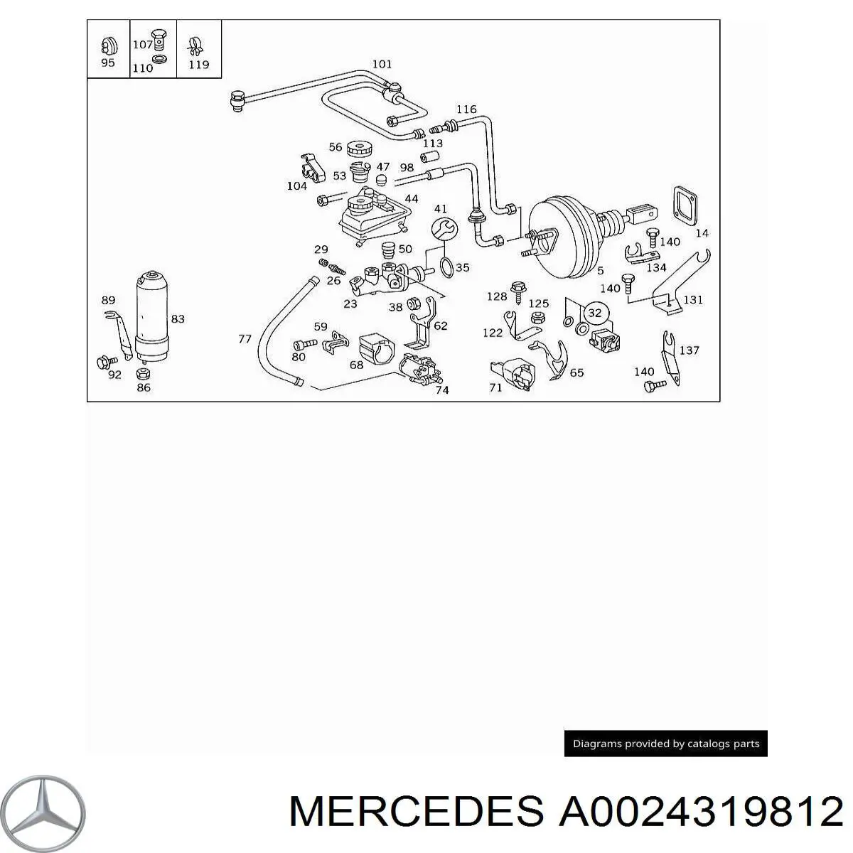 Unidade hidráulico de controlo ABS Mercedes A0024319812 preço, a partir de 114,41 USD