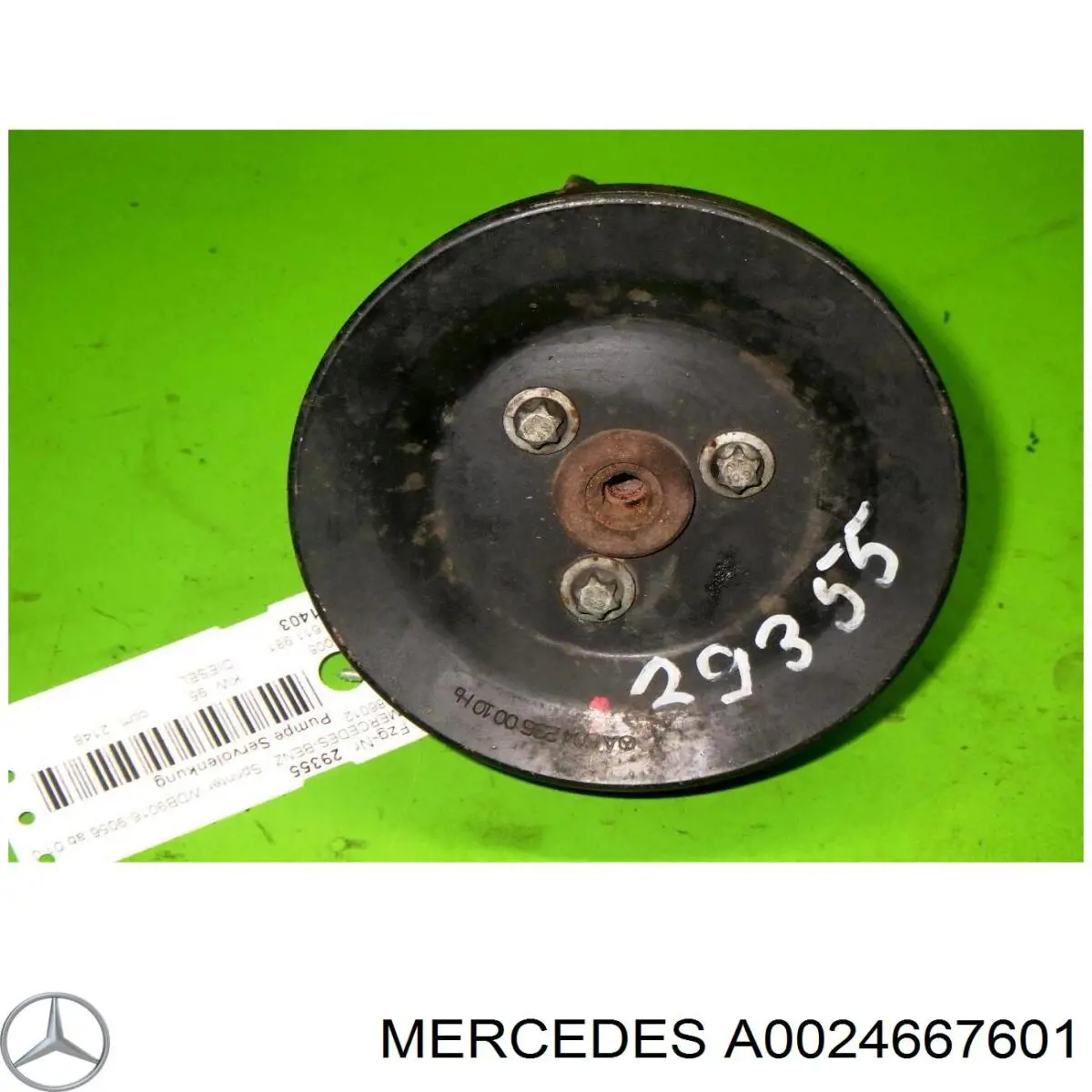 Bomba da Direção hidrâulica assistida Mercedes A0024667601 preço, a partir de 66,40 USD