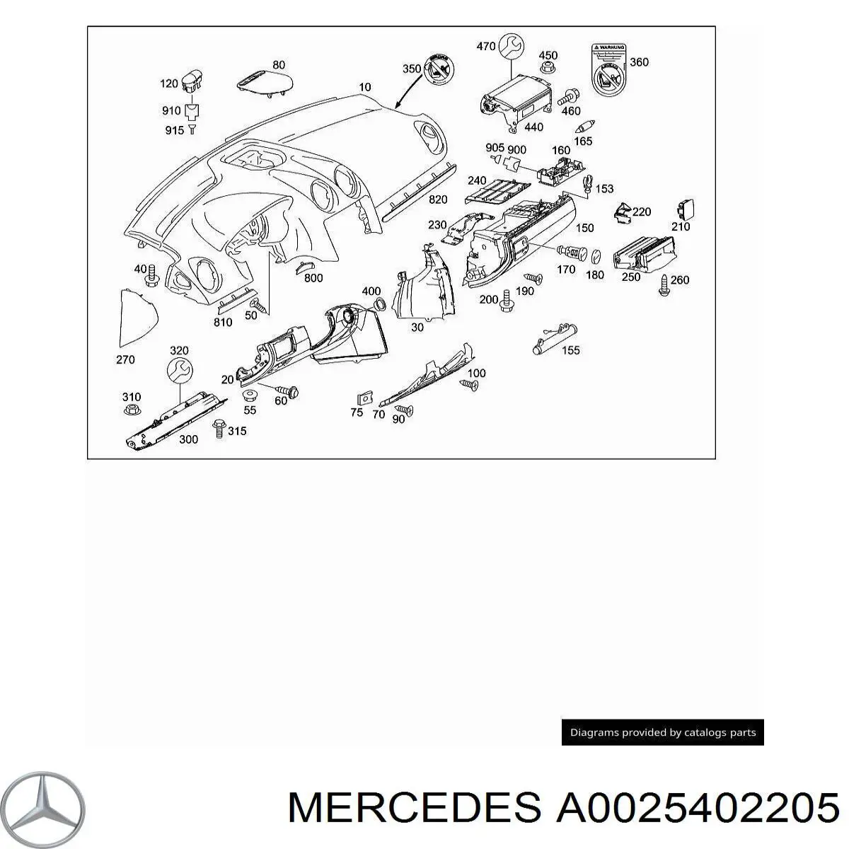 A0025402205 Mercedes 