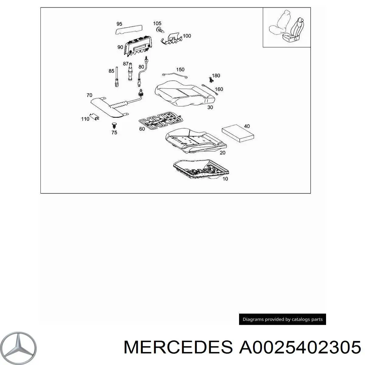 A0025402305 Mercedes 