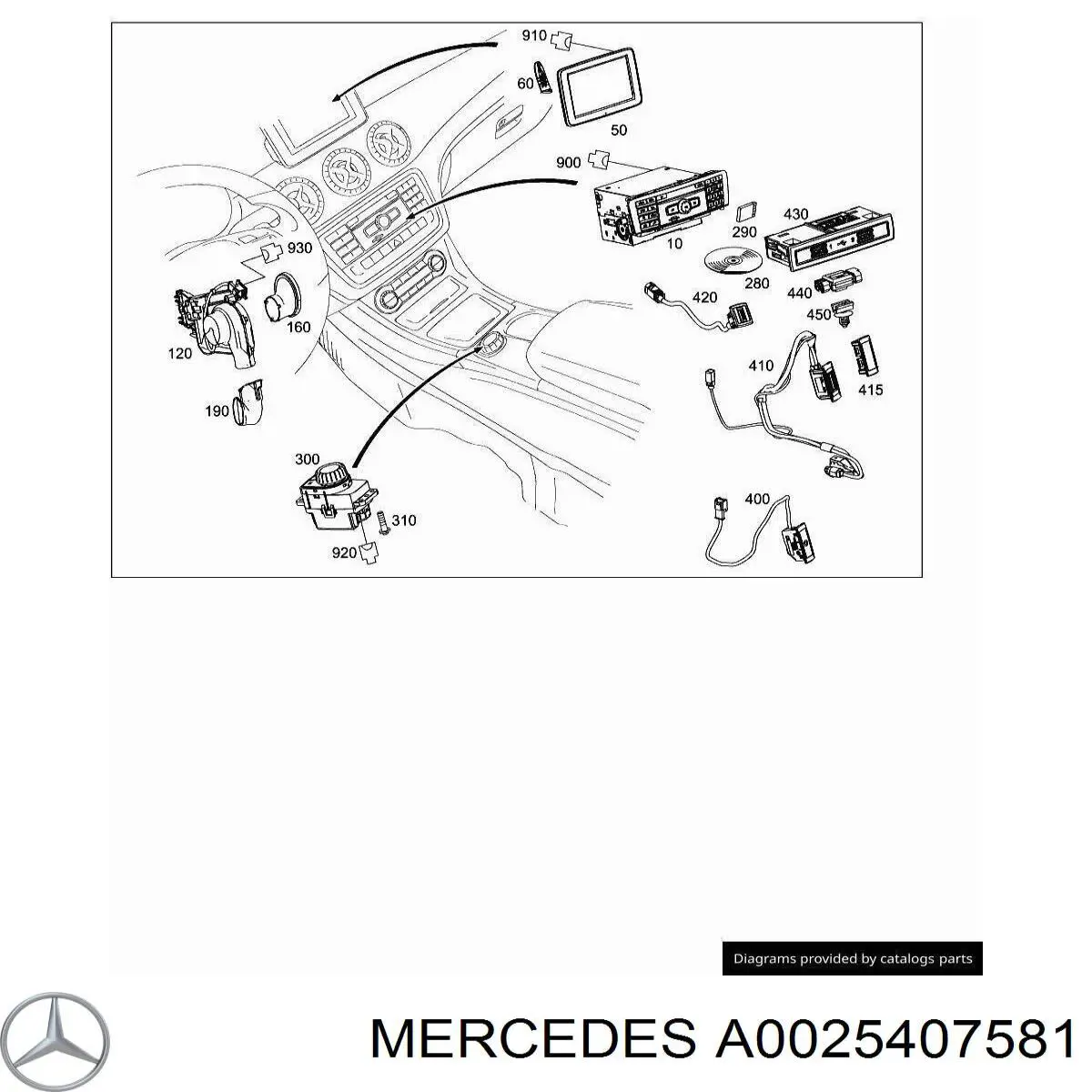 A0025407581 Mercedes 
