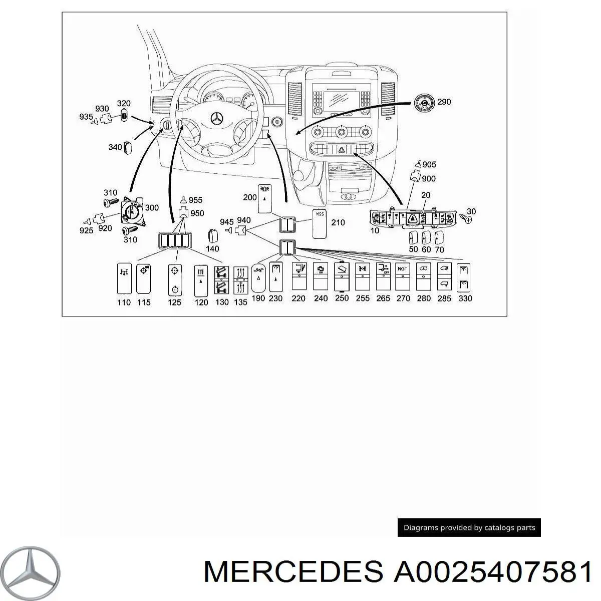  Mercedes A0025407581 preço, a partir de 18,36 USD