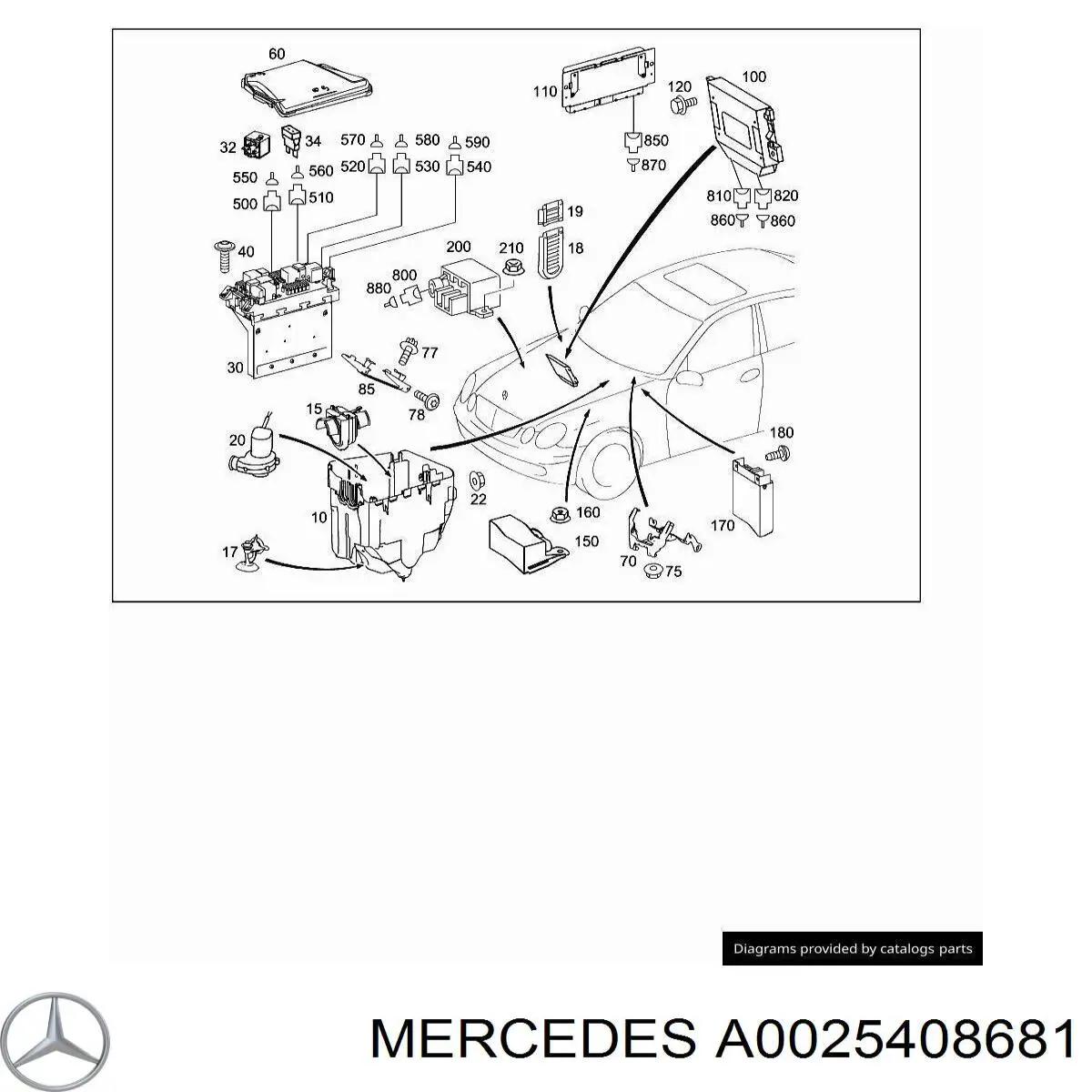  Mercedes A0025408681 preço, a partir de 27,94 USD