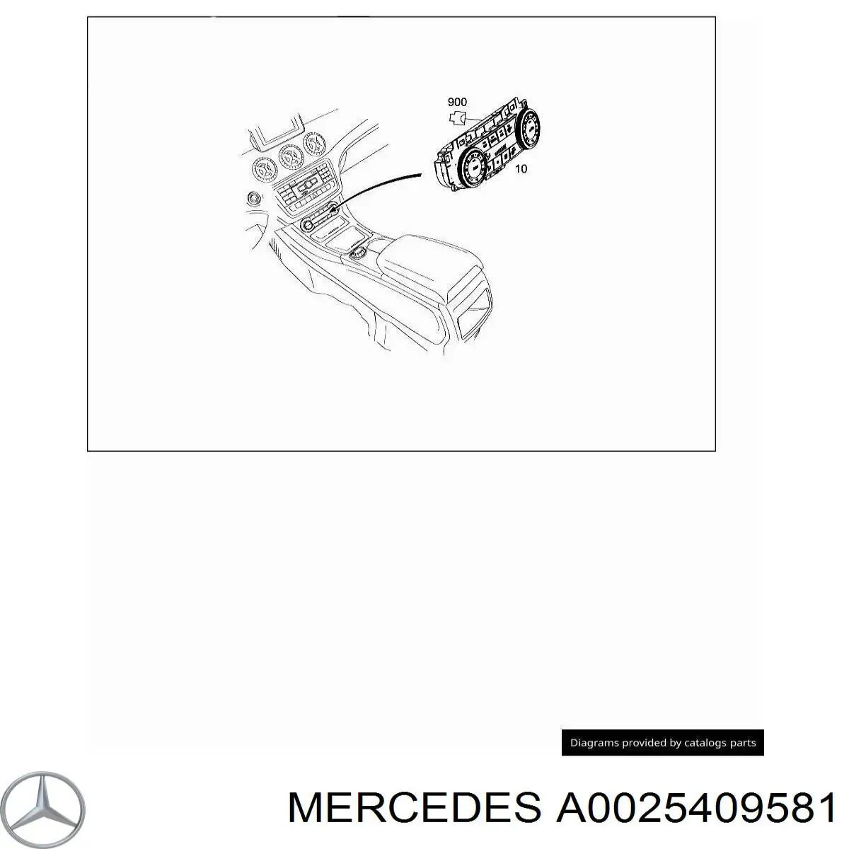 A0025409581 Mercedes 