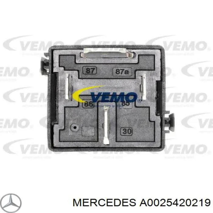 Relê de bomba de gasolina elétrica Mercedes A0025420219 preço, a partir de 10,25 USD