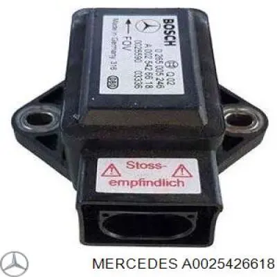A0025426618 Mercedes Sensor de aceleração transversal (ESP)