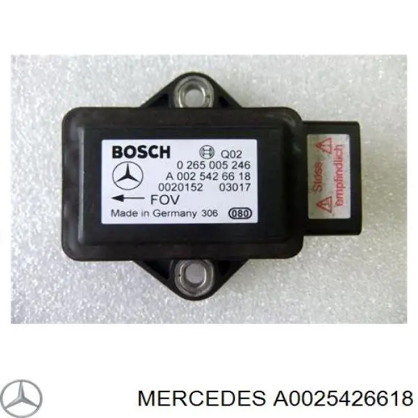 Sensor de aceleração transversal (ESP) Mercedes A0025426618 preço, a partir de 62,99 USD