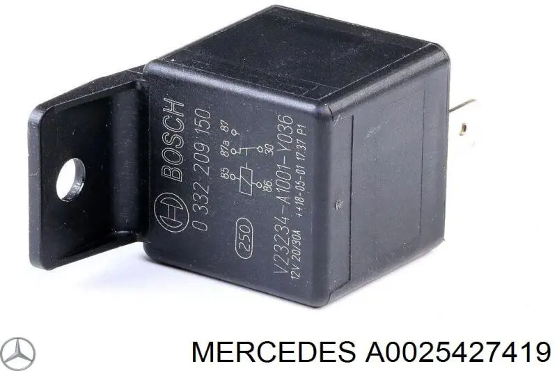 Relê elétrico multifuncional Mercedes A0025427419 preço, a partir de 4,88 USD