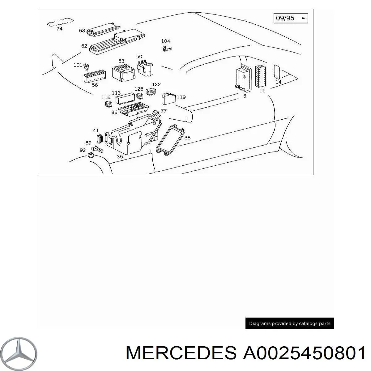  Mercedes A0025450801 preço, a partir de 34,74 USD