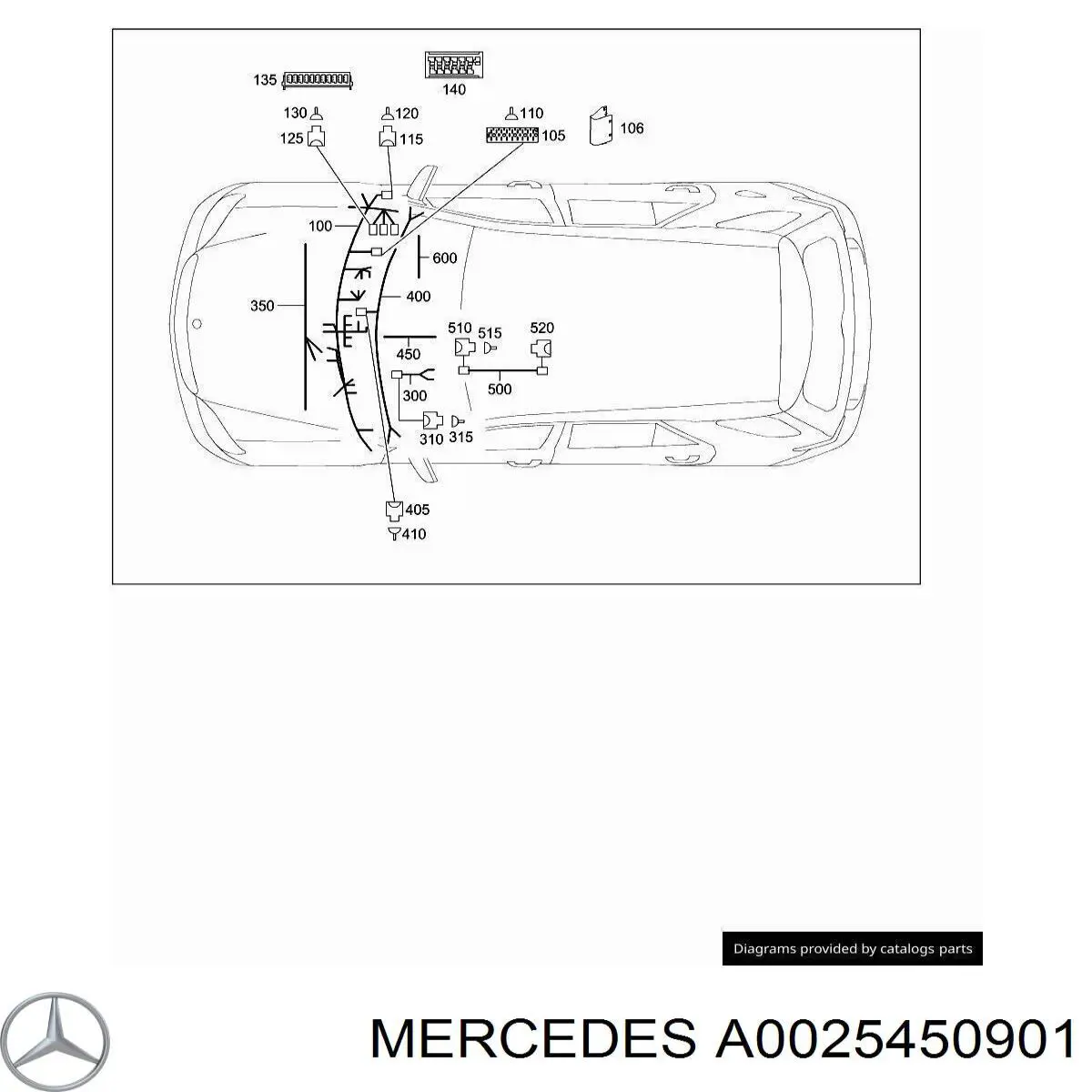 Unidade de dispositivos de segurança Mercedes A0025450901 preço, a partir de 34,74 USD
