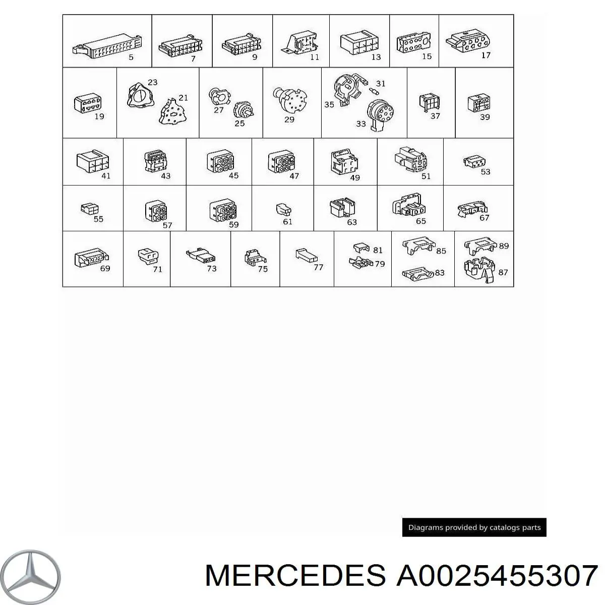 A0025450707 Mercedes 