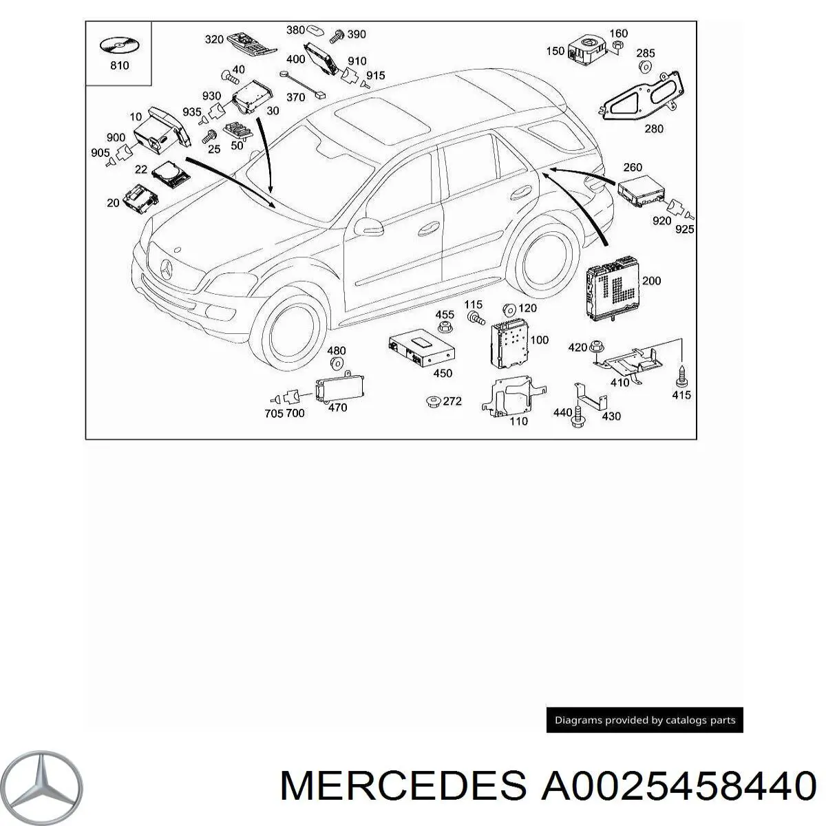 A0025458440 Mercedes 