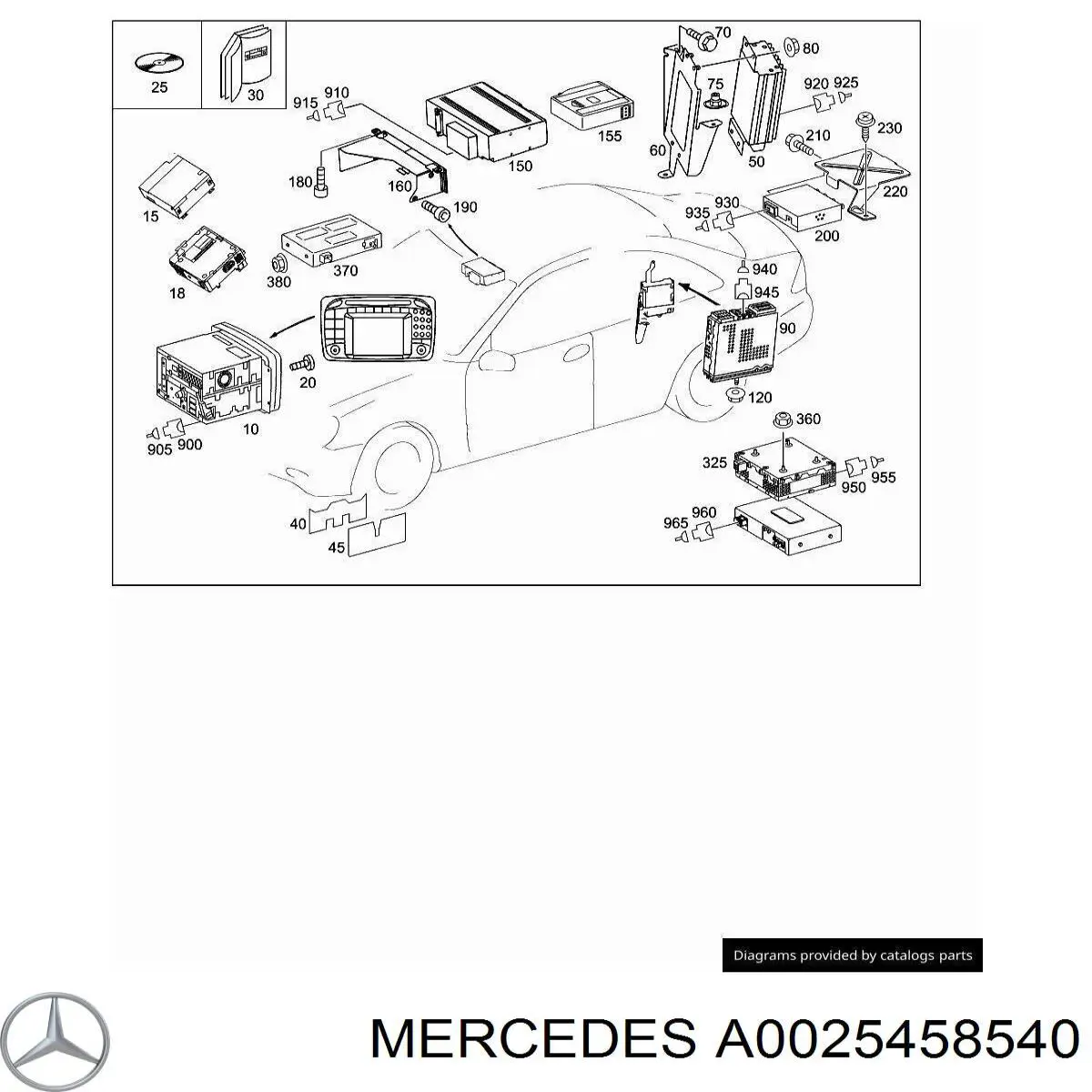  Mercedes A0025458540 preço, a partir de 8,45 USD