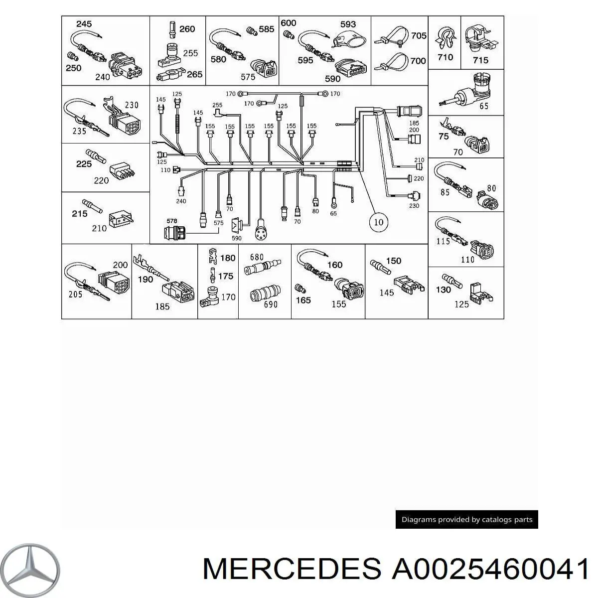 A0025460041 Mercedes 