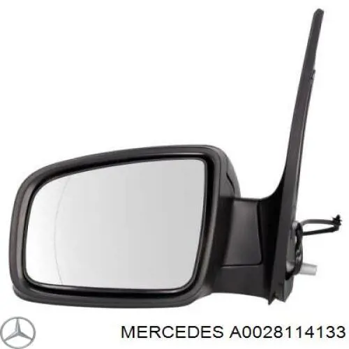 Compre A0028114133 Mercedes Elemento espelhado do espelho de retrovisão esquerdo