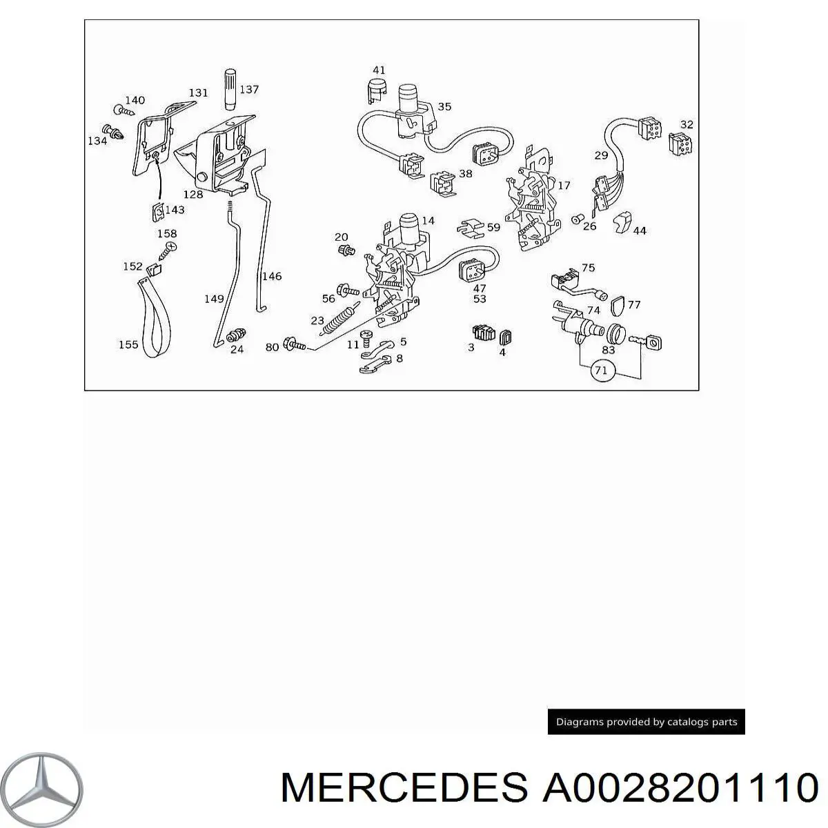  Mercedes A0028201110 preço, a partir de 152,65 USD