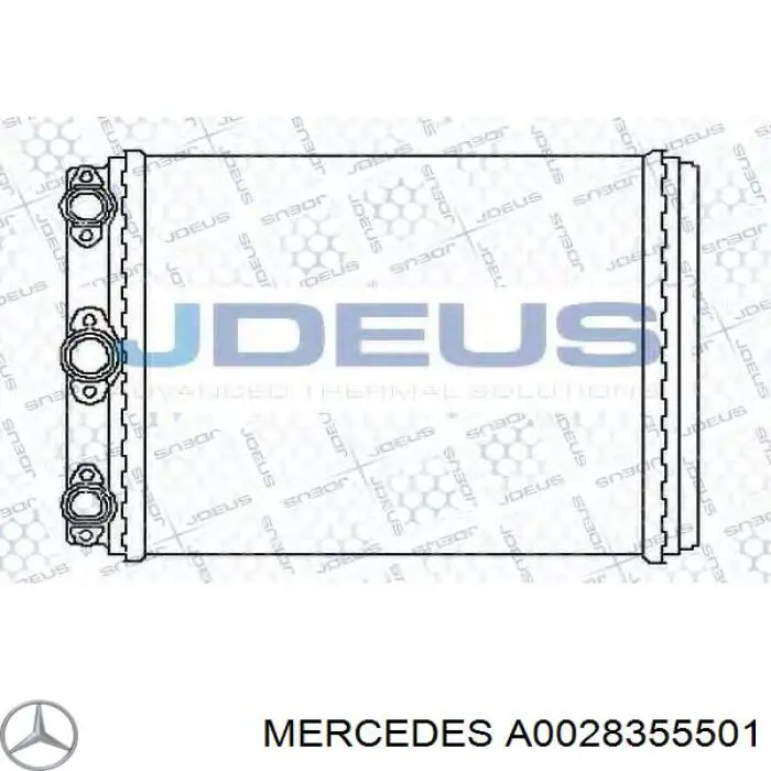 Compre A0028355501 Mercedes Radiador de forno (de aquecedor)
