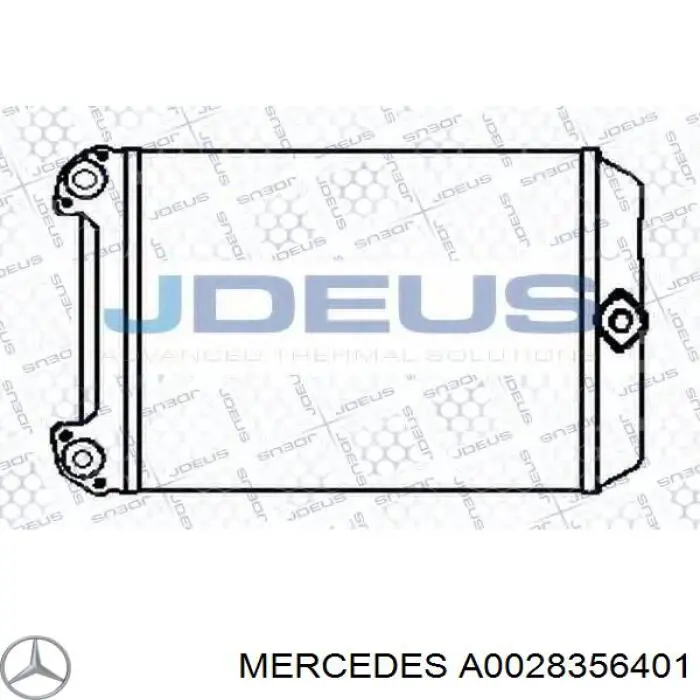 Radiador de forno (de aquecedor) Mercedes A0028356401 preço, a partir de 594,15 USD