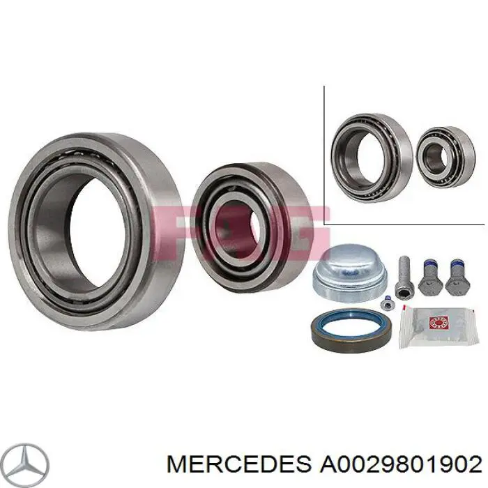 Rolamento interno de cubo dianteiro Mercedes A0029801902 preço, a partir de 52,15 USD